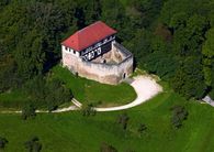Château-fort de Wäscherschloss Château-fort de Wäscherschloss, Vue aérienne; l'image: Staatliche Schlösser und Gärten Baden-Württemberg, Achim Mende